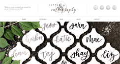 Desktop Screenshot of coffeeandcalligraphy.com