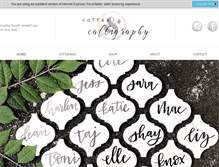 Tablet Screenshot of coffeeandcalligraphy.com